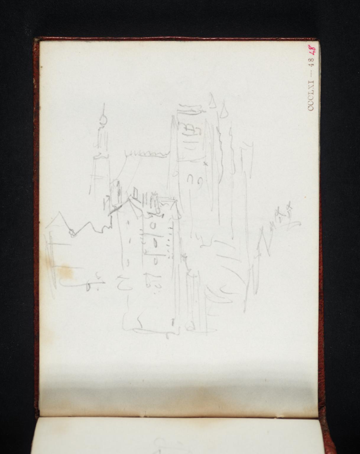 Houses and Church (?of St Jacques, Dieppe)