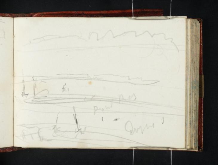 Joseph Mallord William Turner, ‘Ruins at Richborough; ?Pegwell Bay’ 1845