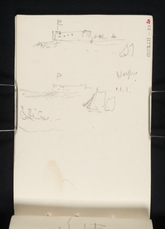 Joseph Mallord William Turner, ‘Sailing Boats off the Gosport Blockhouse’ 1844