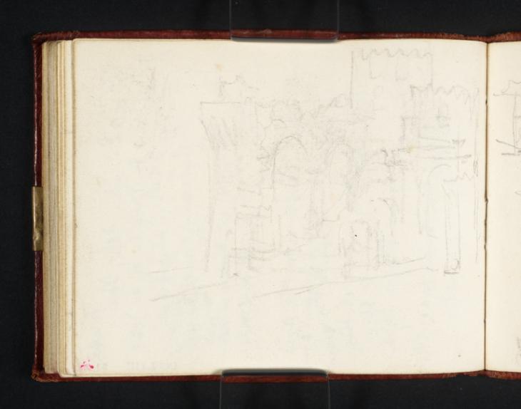 Joseph Mallord William Turner, ‘Castellated Ruins: ?Study for 'Caligula's Palace and Bridge'’ c.1830