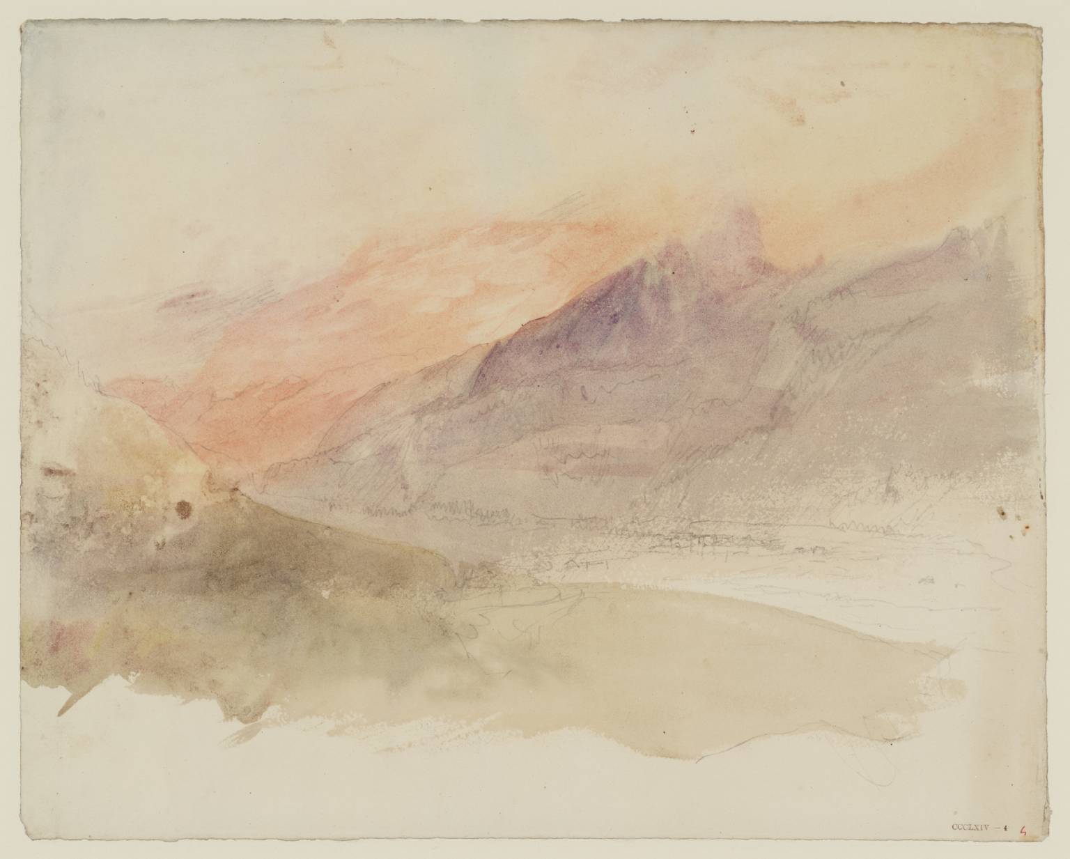 Valley, with River, between Mountains