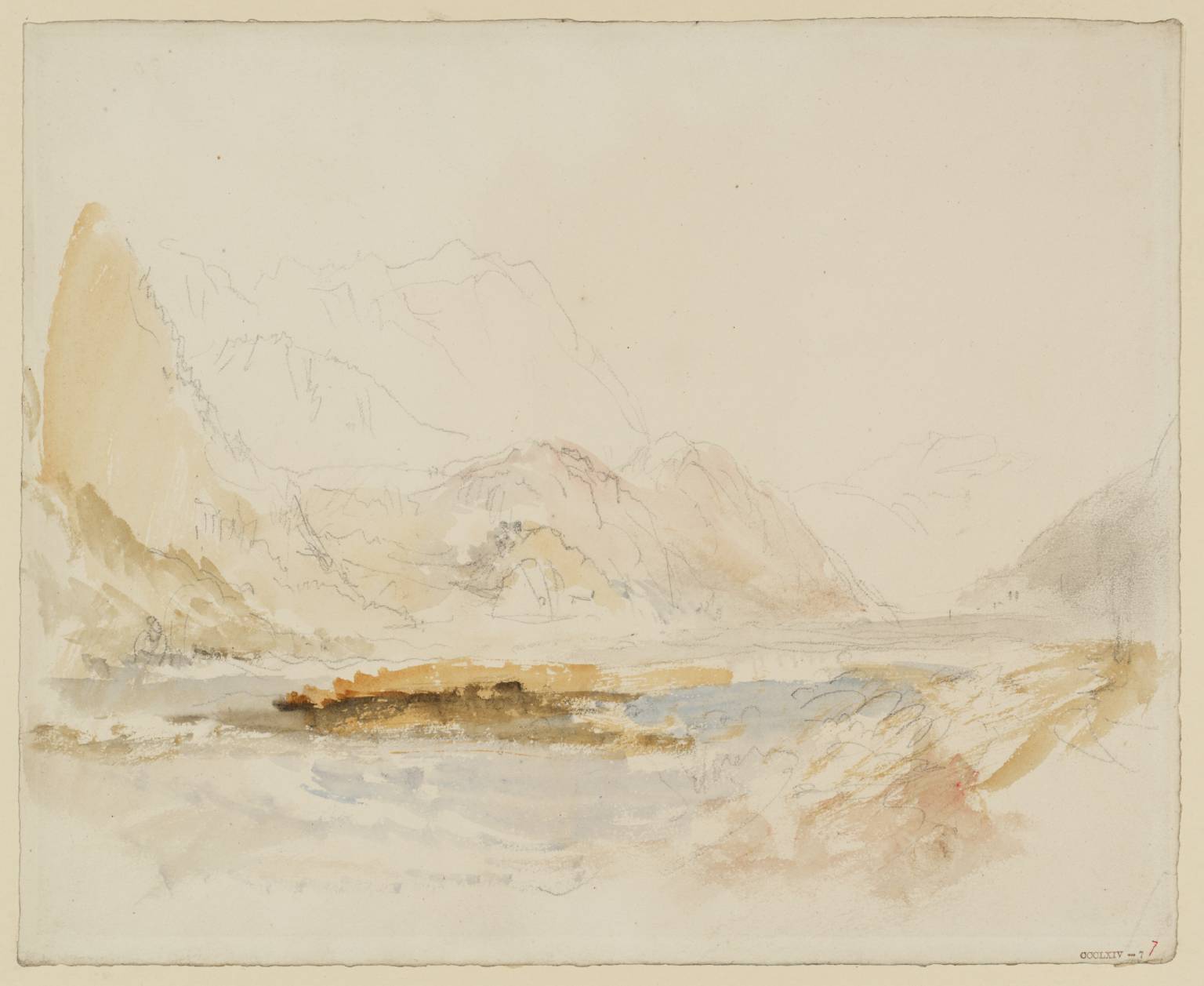 Mountains beside Lake