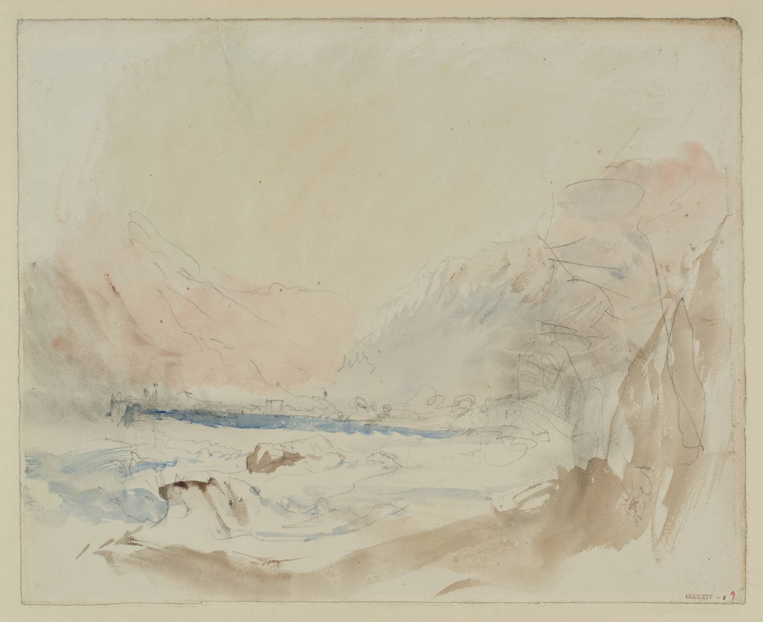 Valley, with Mountains. (?Pass of Faïdo)