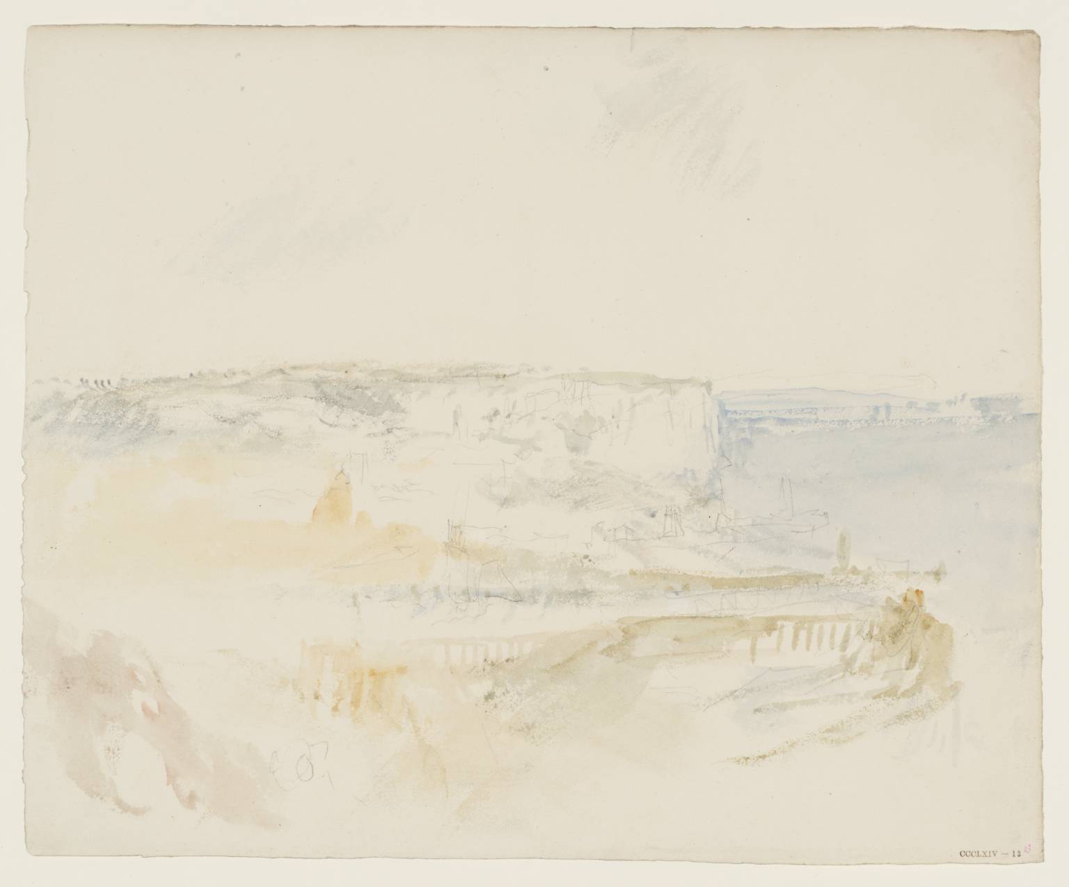 Looking down on Dieppe from the East