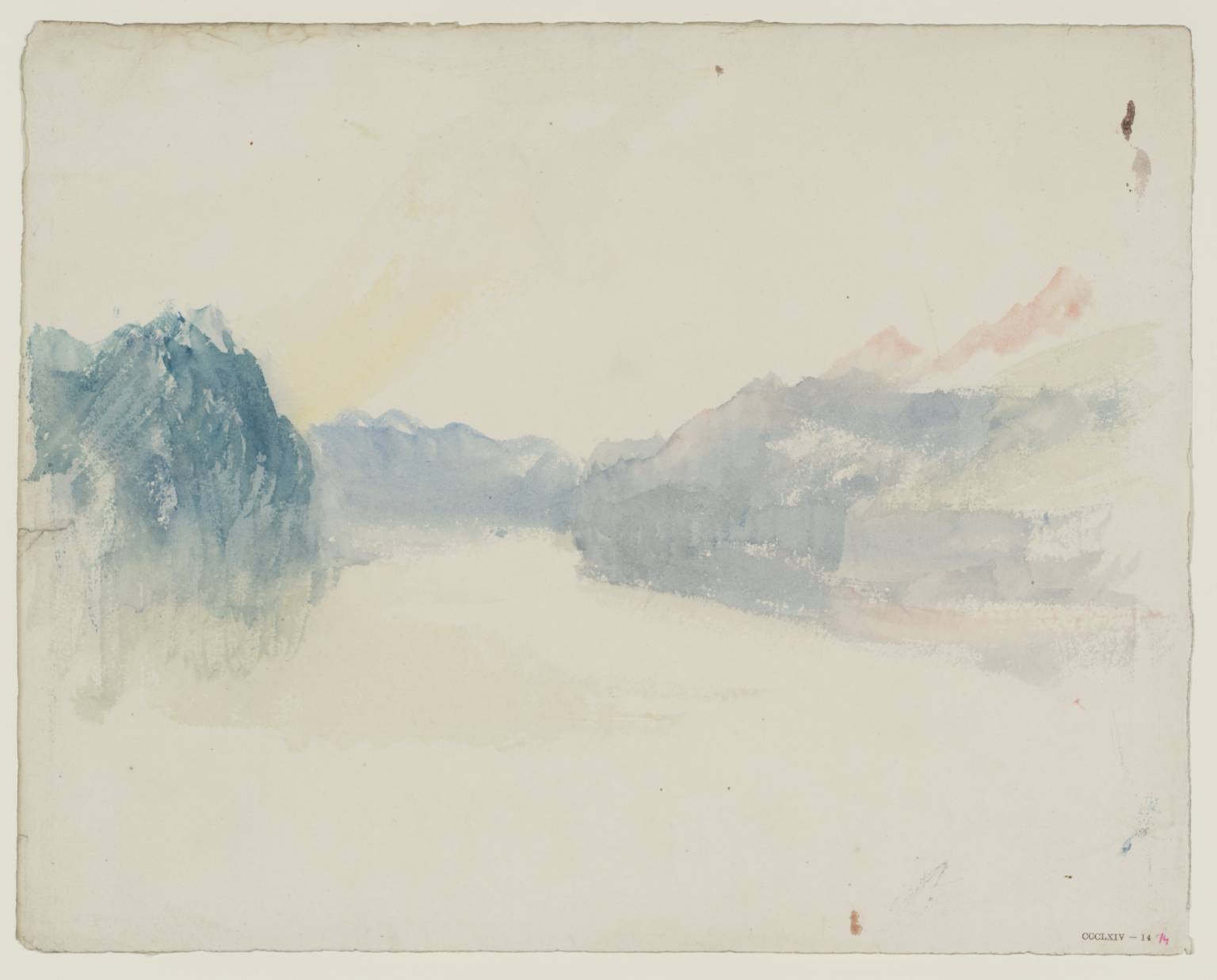 A Swiss Lake, with Mountains