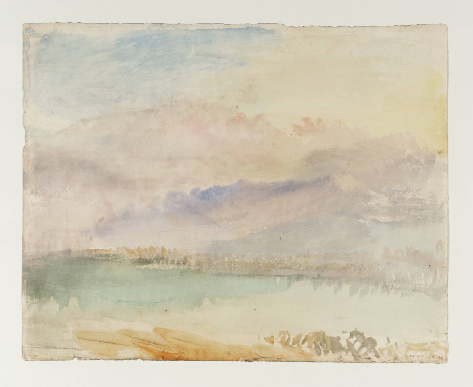 Lake, with Mountains