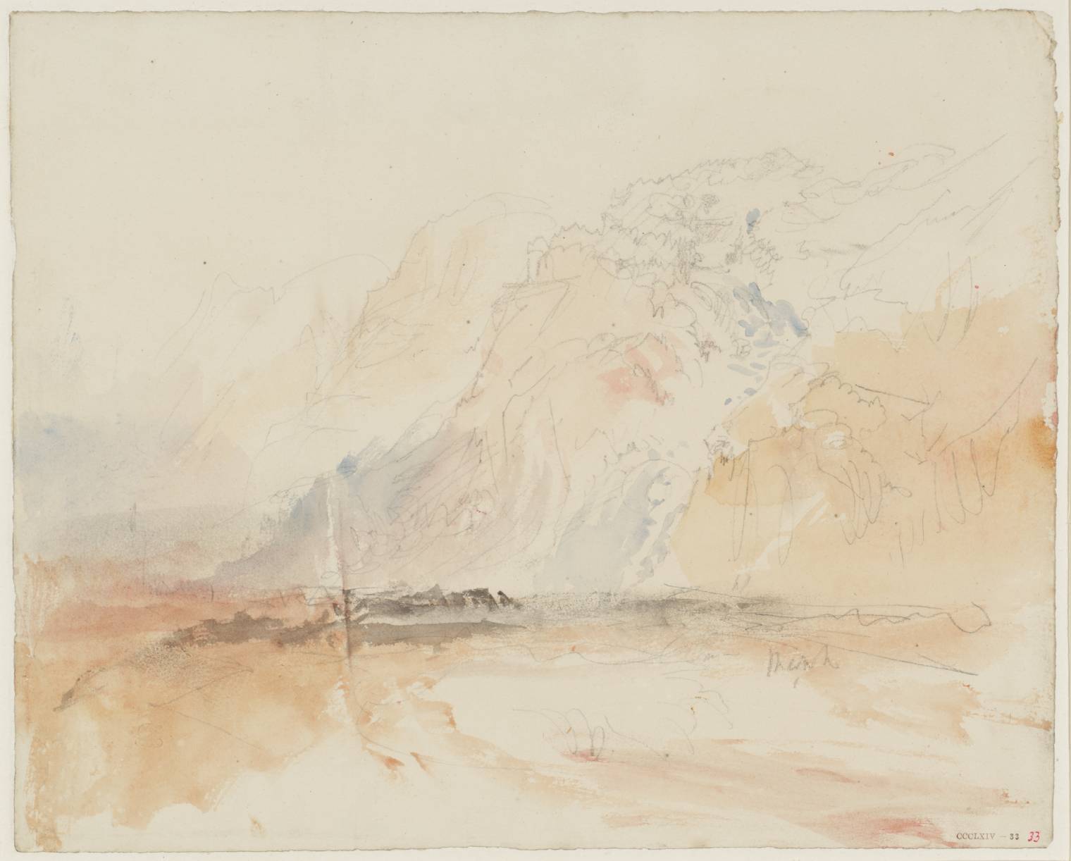 Valley, with River and Mountains