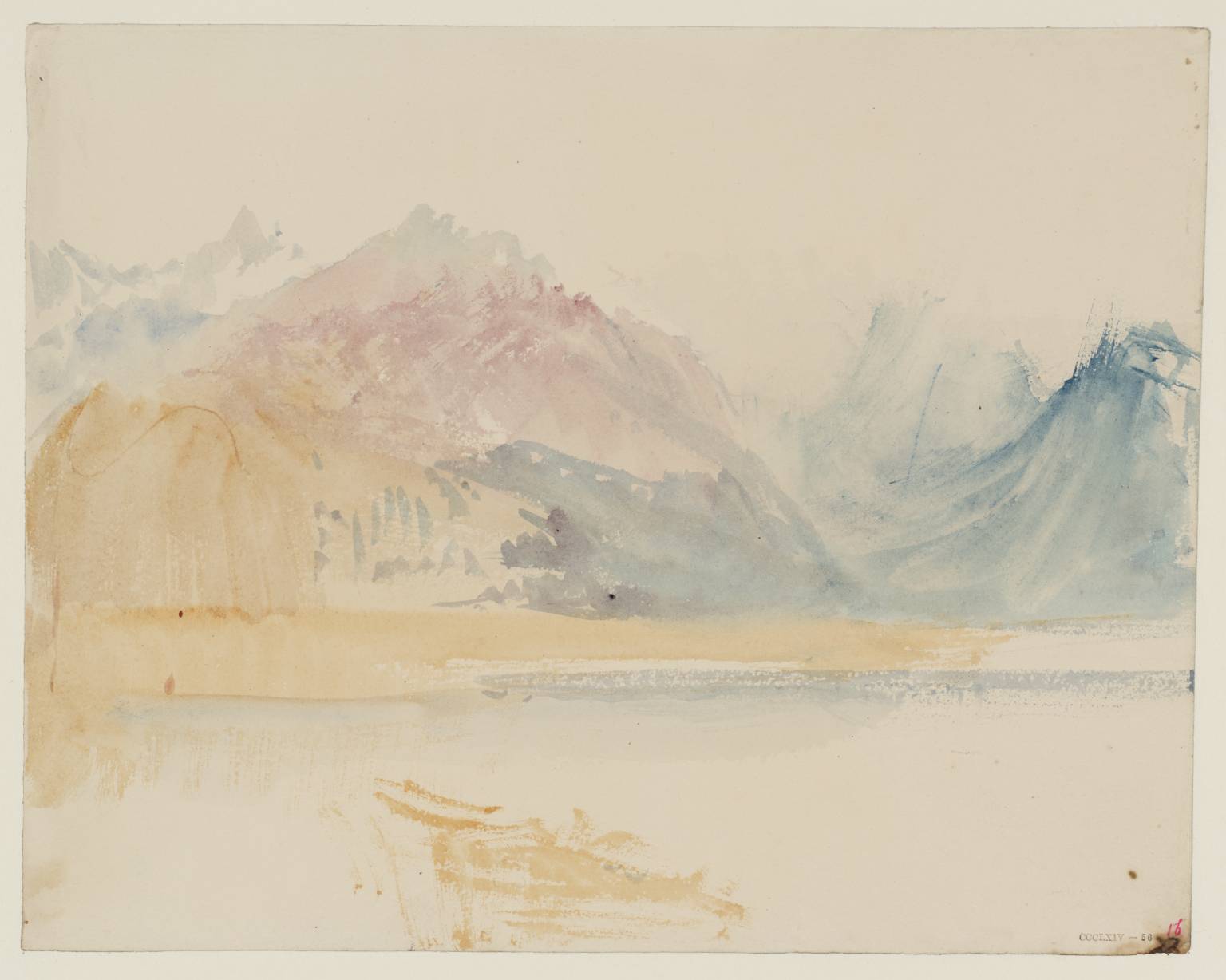 Lake, with Mountains