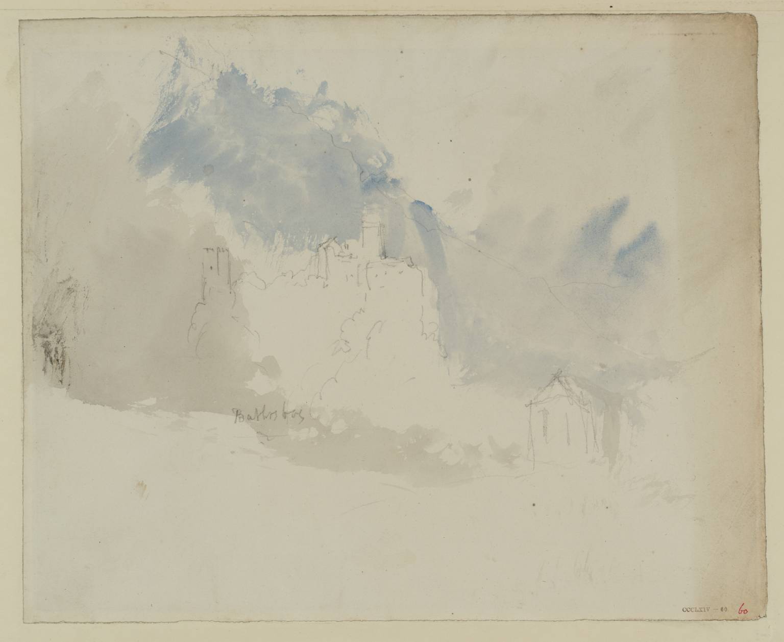 Castle on Rock. Bathrsberg [Turner]
