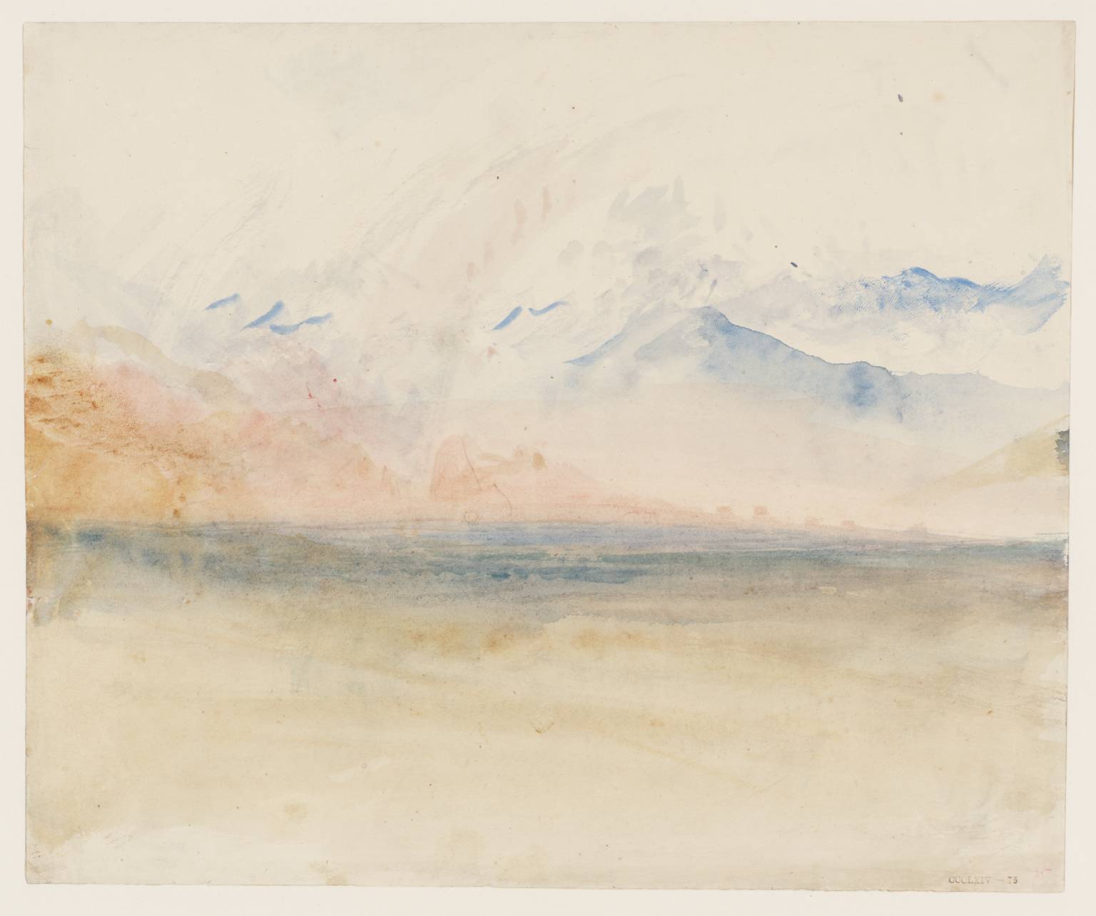 Lake, with Mountains