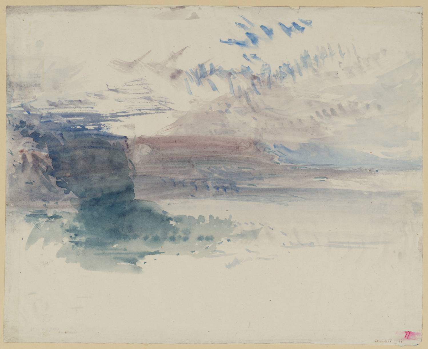 Lake, with Mountains