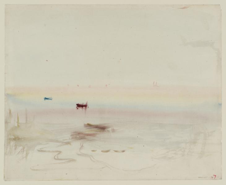 Joseph Mallord William Turner, ‘Beach and Boats’ c.1830-45