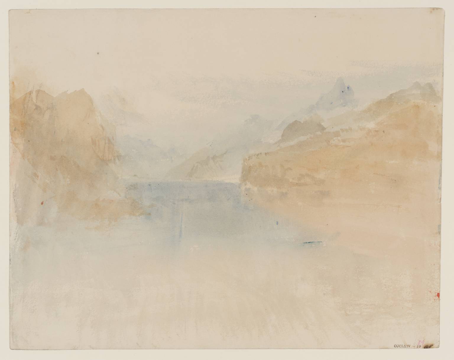 Swiss Lake, with Mountains