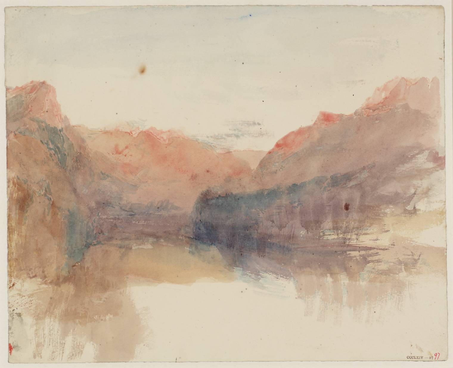 Lake, with Mountains