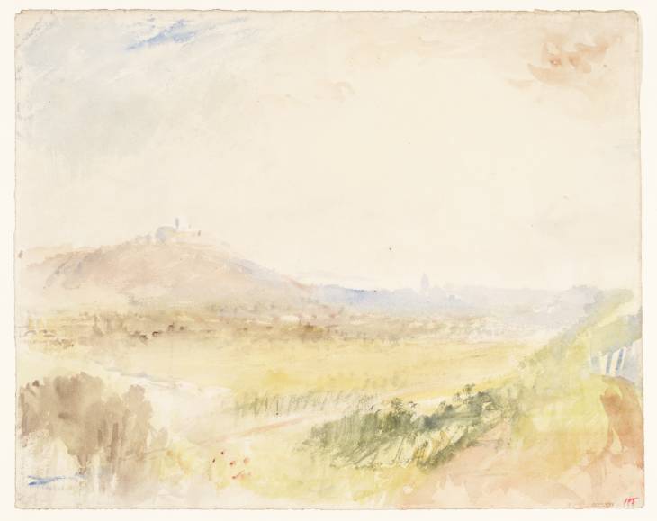 Joseph Mallord William Turner, ‘Veste Coburg and Coburg across the Itz Valley from near Schloss Ernsthöhe (later Hohenfels)’ c.1840