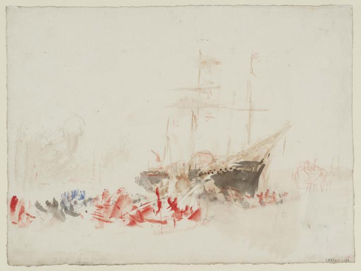 Joseph Mallord William Turner, ‘The Arrival of Louis-Philippe: The 'Gomer' in Portsmouth Harbour’ 1844