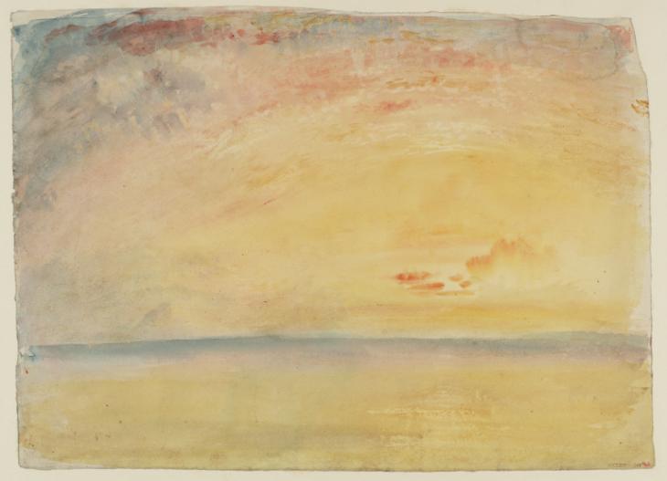 Joseph Mallord William Turner, ‘Sunset Study, Probably for 'Flint Castle'’ c.1820-30