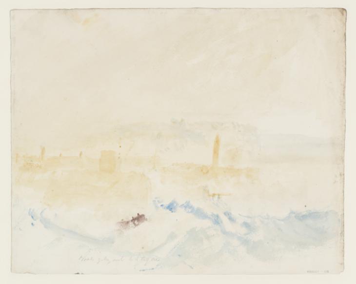 Joseph Mallord William Turner, ‘Coastal Terrain and Lighthouse’ c.1830-45