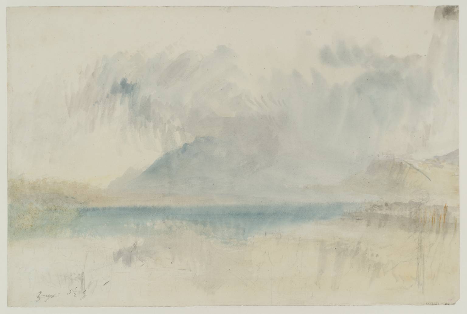 Lake with Mountains: Rain