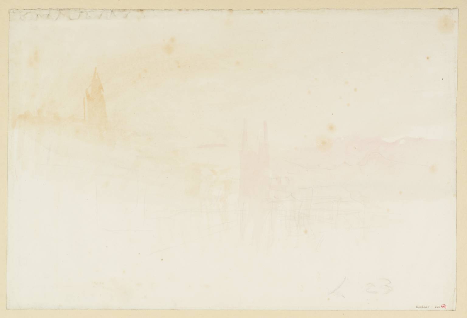 Lake with Tower, Etc.