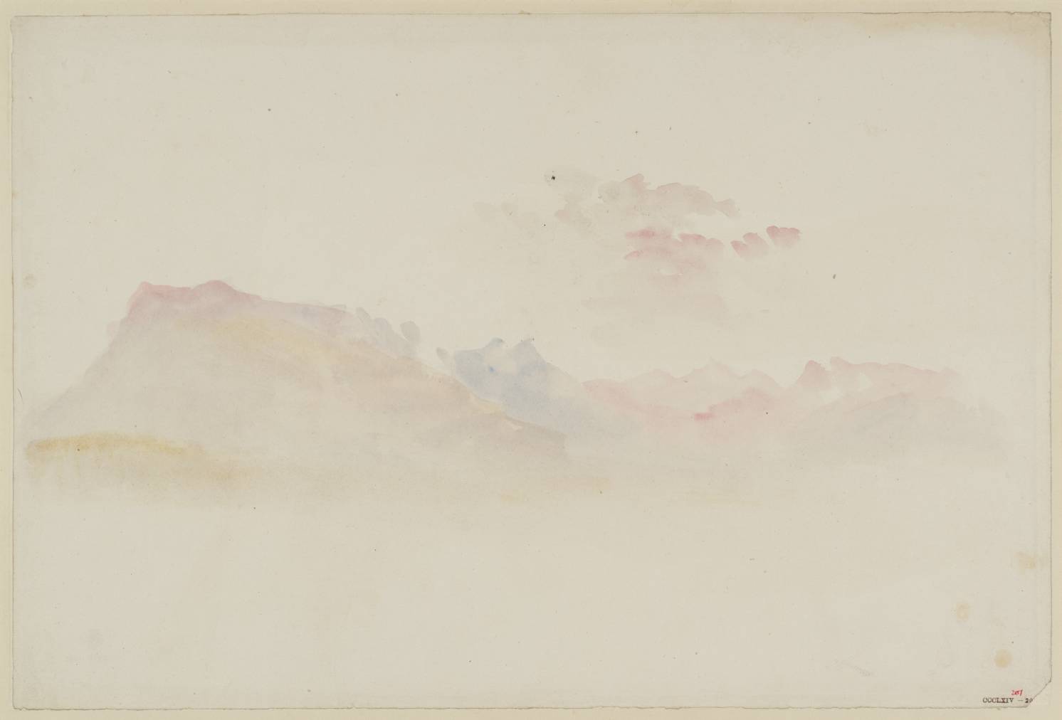 The Rigi: Rosy Peaks and Clouds