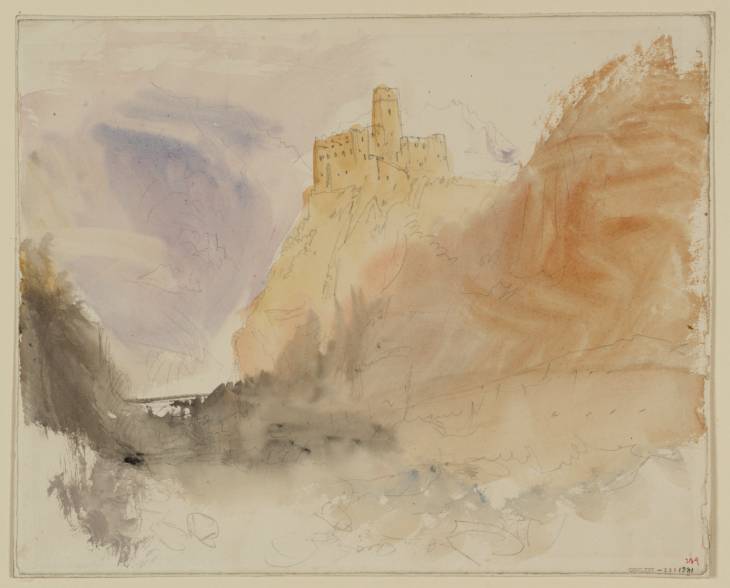 Joseph Mallord William Turner, ‘Schloss Landeck above the River Inn, from the South’ 1840