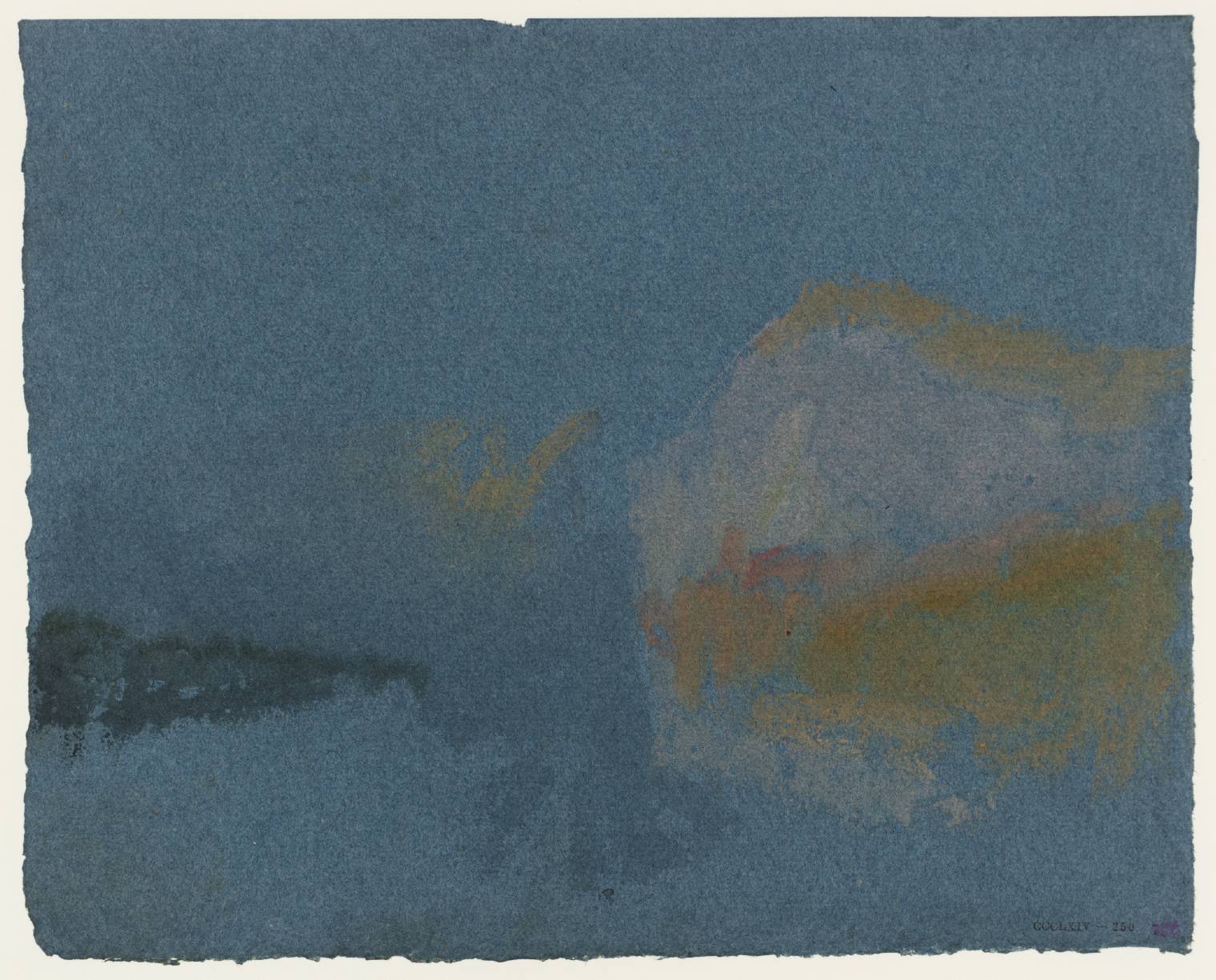 River, with Pink and Yellow Mountains