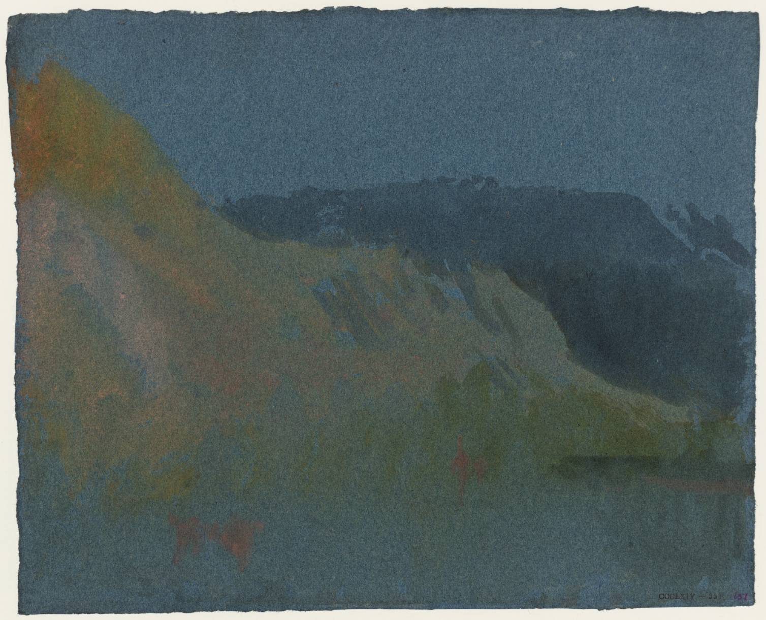 River Scene, with Steep Banks