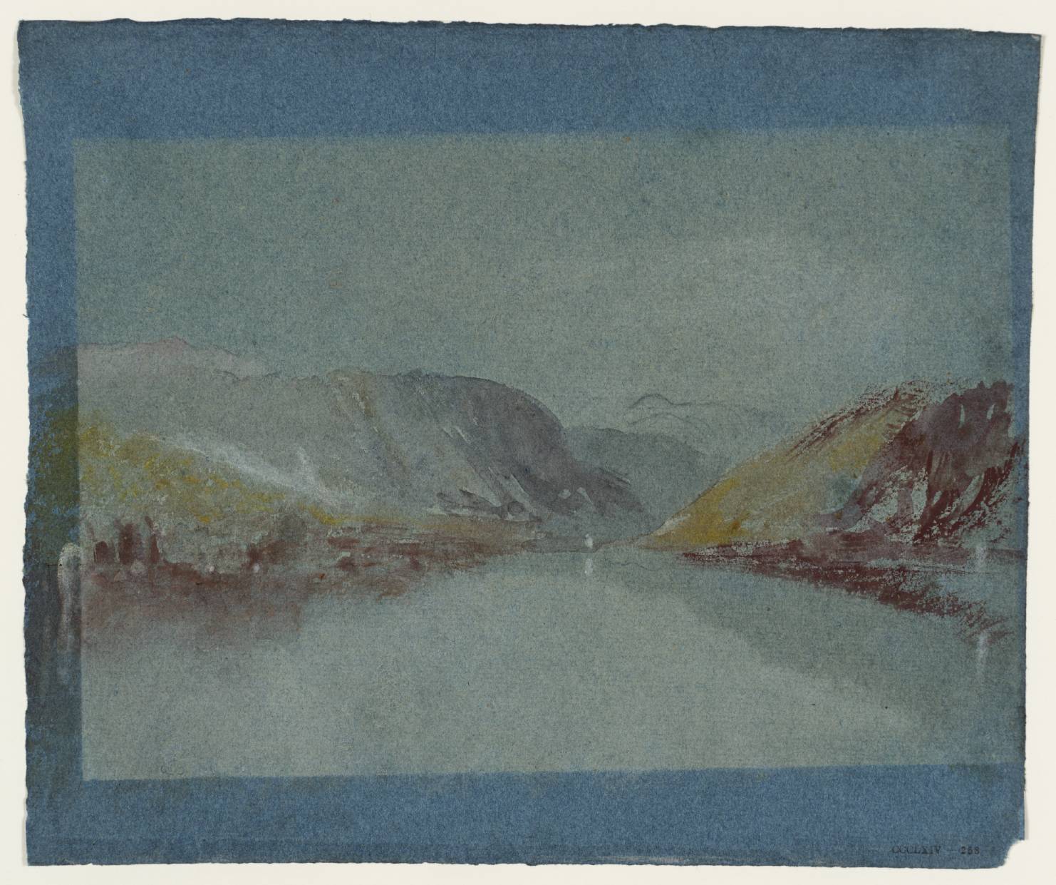 Tower, with Mountains, beside River