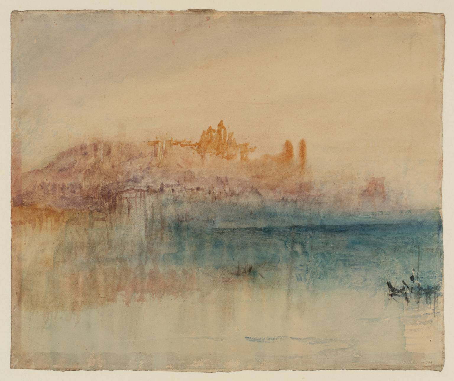 Lausanne, in Rosy Sunset