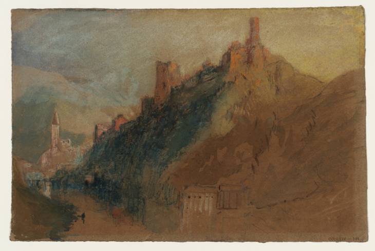 Joseph Mallord William Turner, ‘Burg Hals on the River Ilz from the North, with Hals Beyond’ 1840