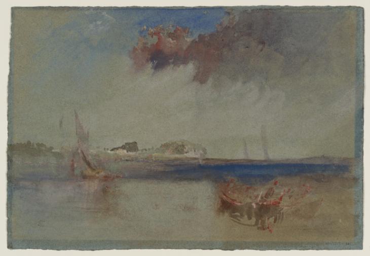 Joseph Mallord William Turner, ‘Boats and Coastal Terrain’ c.1830-45