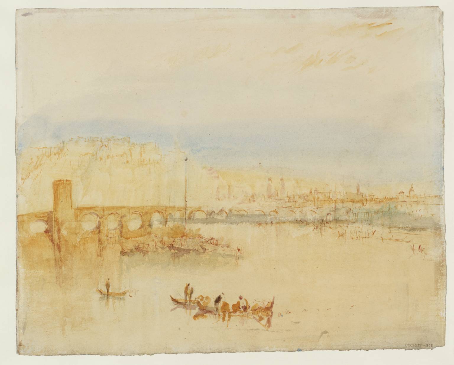 Coblenz, with Bridge of Boats over the Rhine