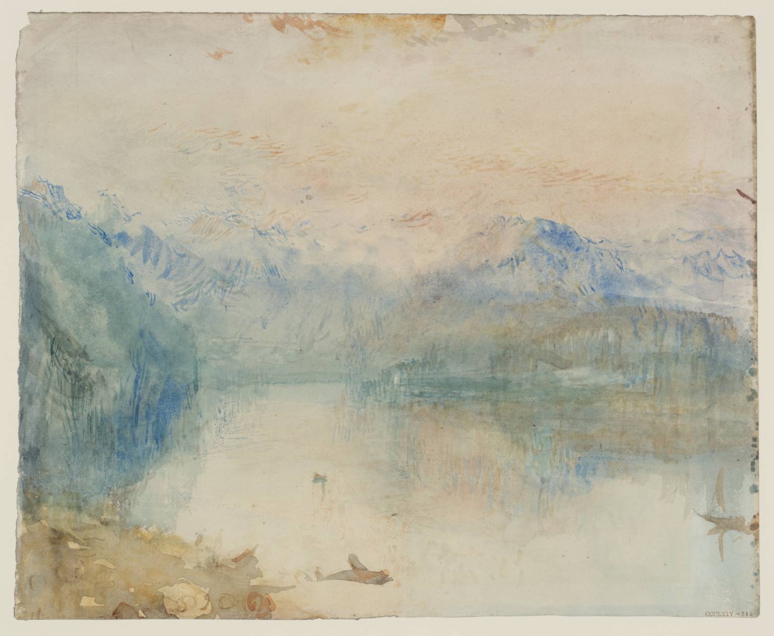 Morning on the Lake of Lucerne; Uri from Brunnen