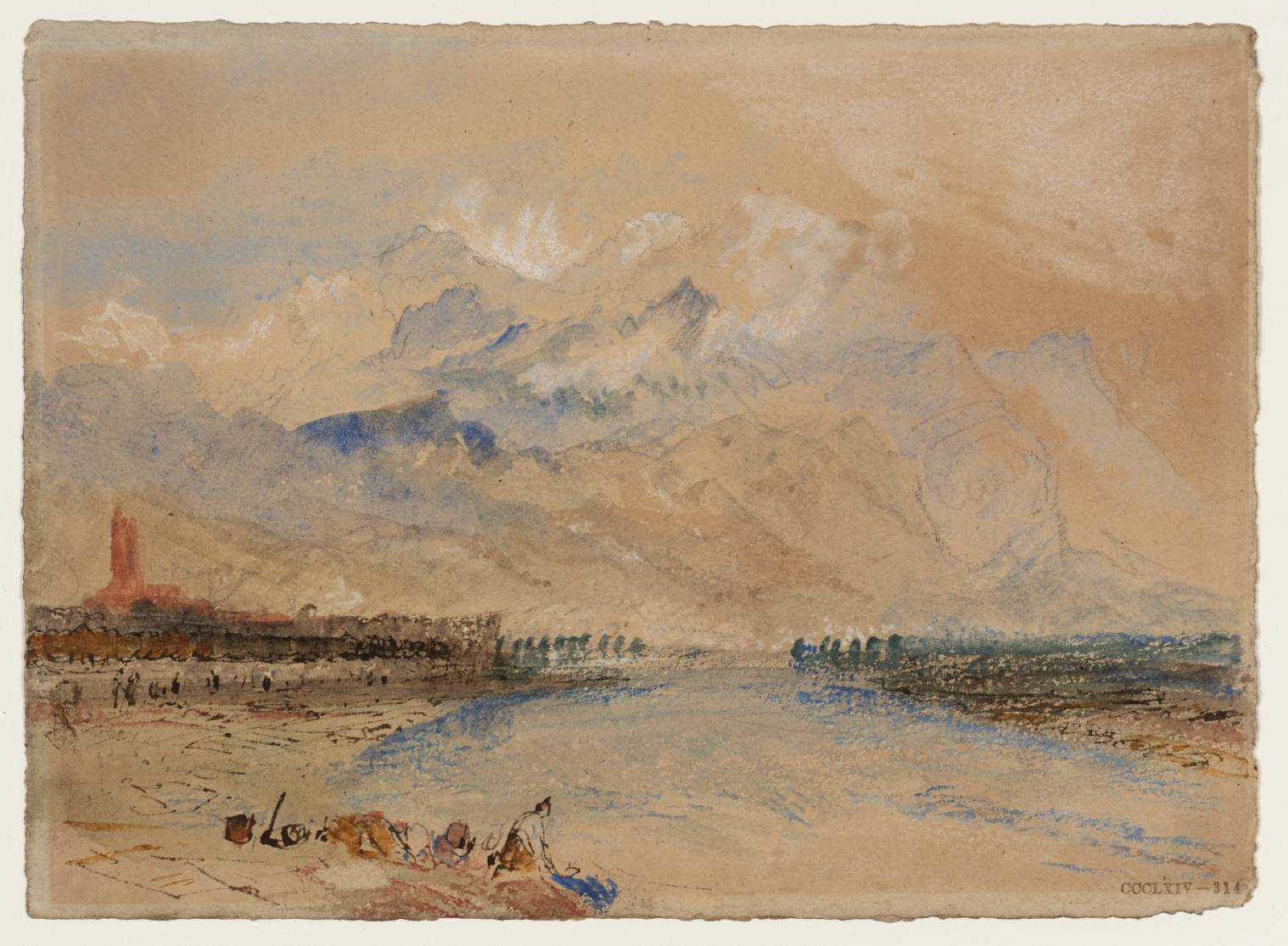 The Carrara Mountains, from Sarzana