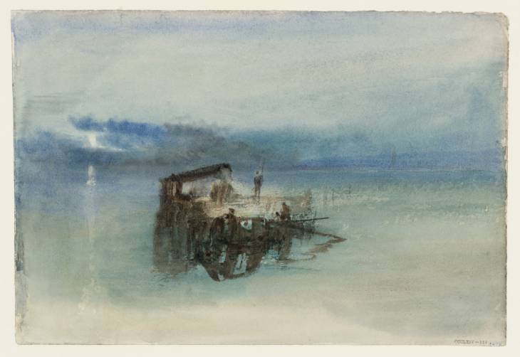 Joseph Mallord William Turner, ‘Fishermen on the Lagoon near Venice, by Moonlight’ 1840