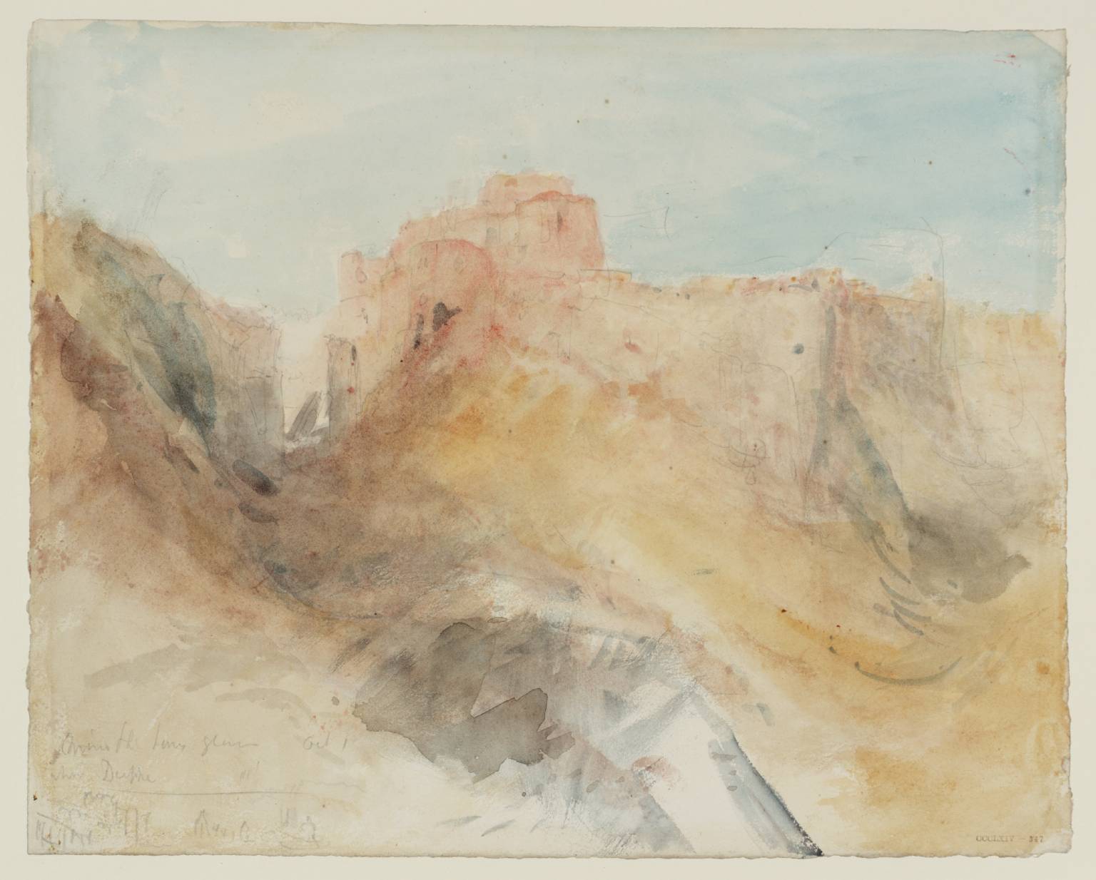 A Ruined Castle near Dieppe