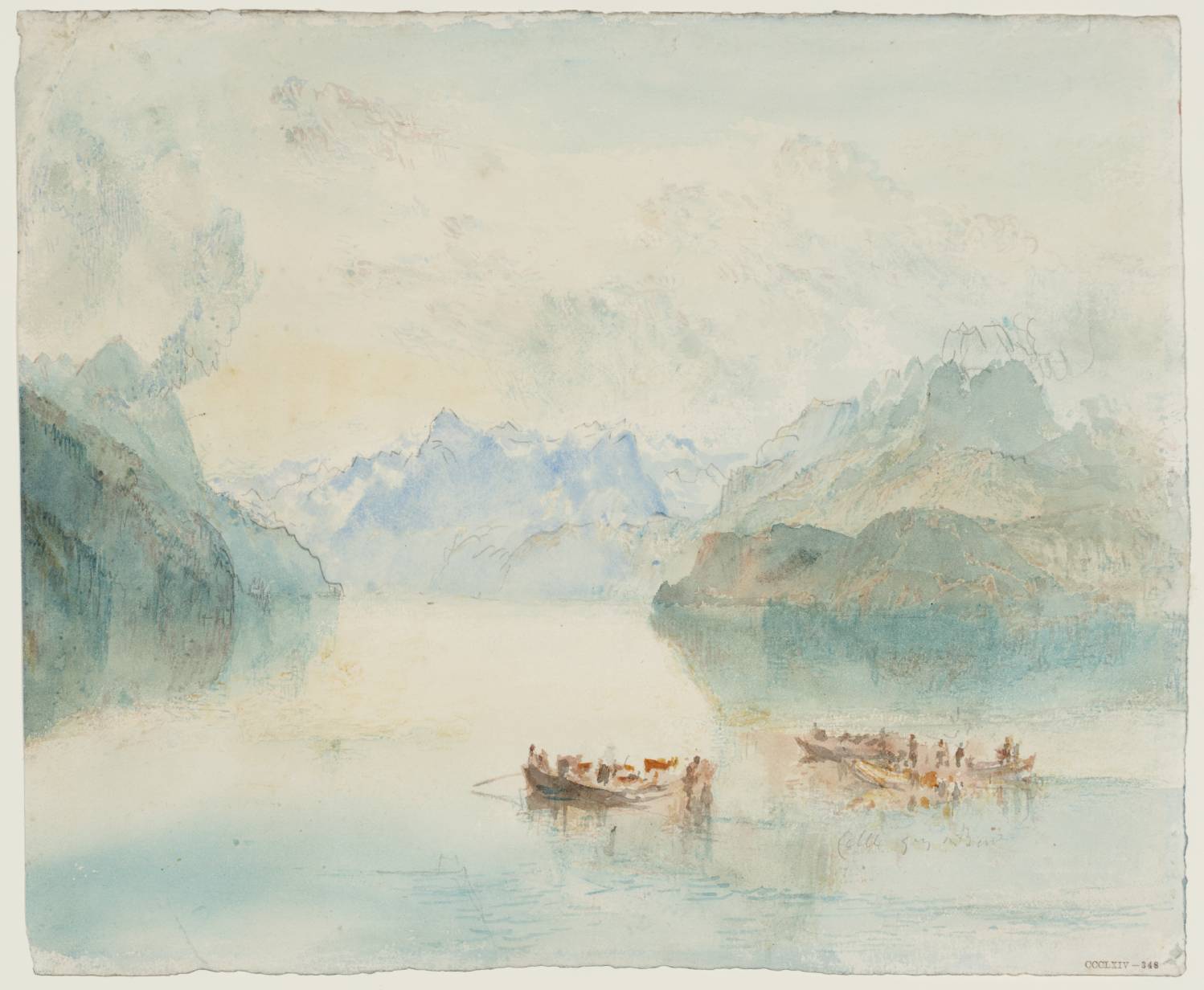 The Bay of Uri on Lake Lucerne, from Brunnen