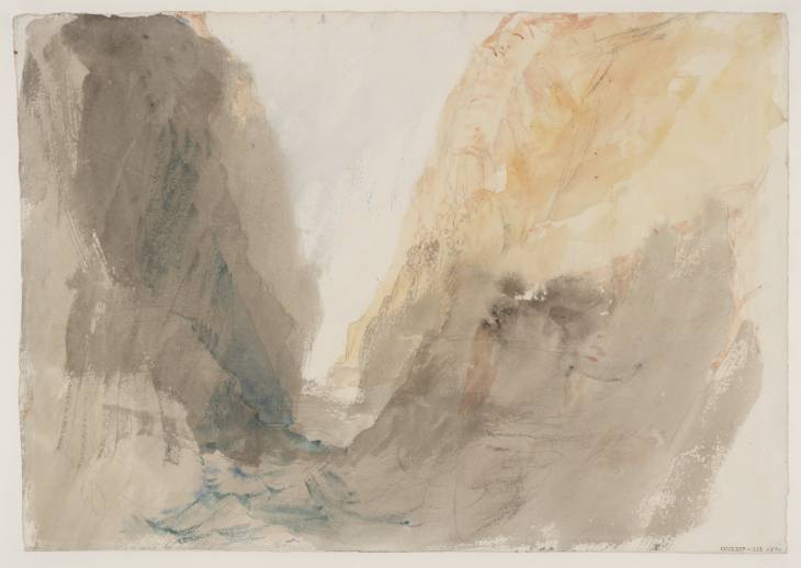 Joseph Mallord William Turner, ‘Alpine Gorge’ c.1836