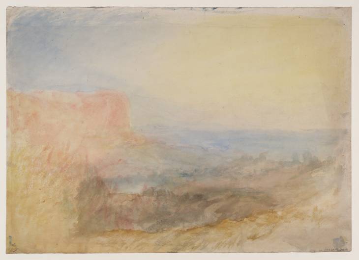 Joseph Mallord William Turner, ‘?Dunster Castle, Somerset’ c.1834