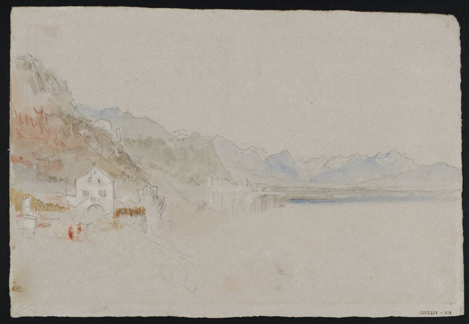 Swiss Lake Scene (?Neuchatel)