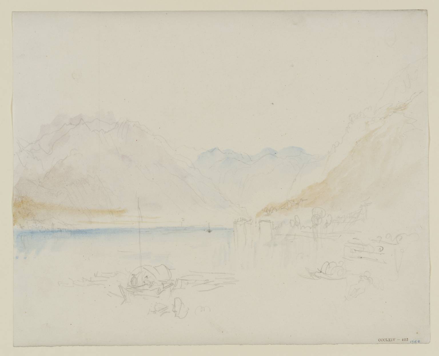 Lago Maggiore; probably near Magadino