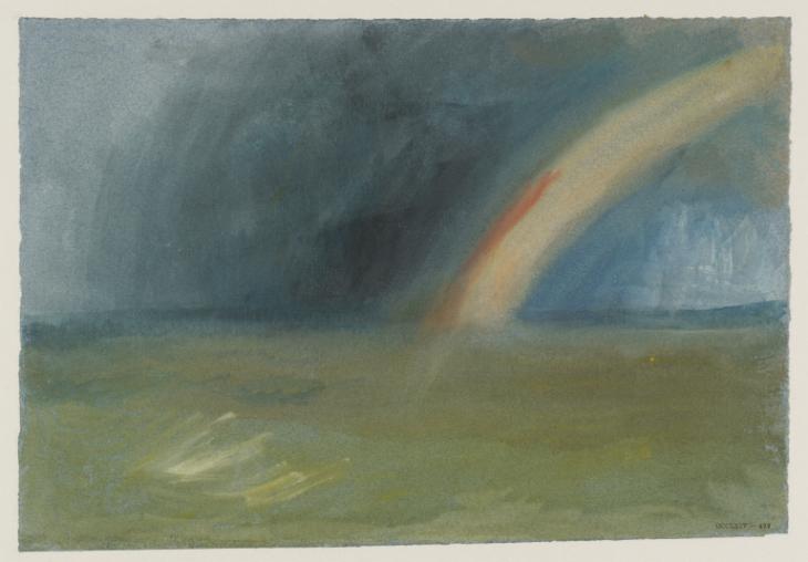 Joseph Mallord William Turner, ‘Rainbow over the Sea, ?English Coast’ c.1835-40