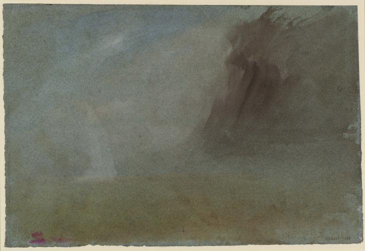 Joseph Mallord William Turner, ‘Sailboat, ?English Coast’ c.1830-45