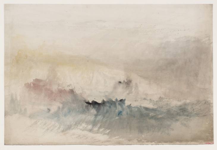 Joseph Mallord William Turner, ‘?The Kent Coast from Folkestone Harbour to Dover’ c.1829