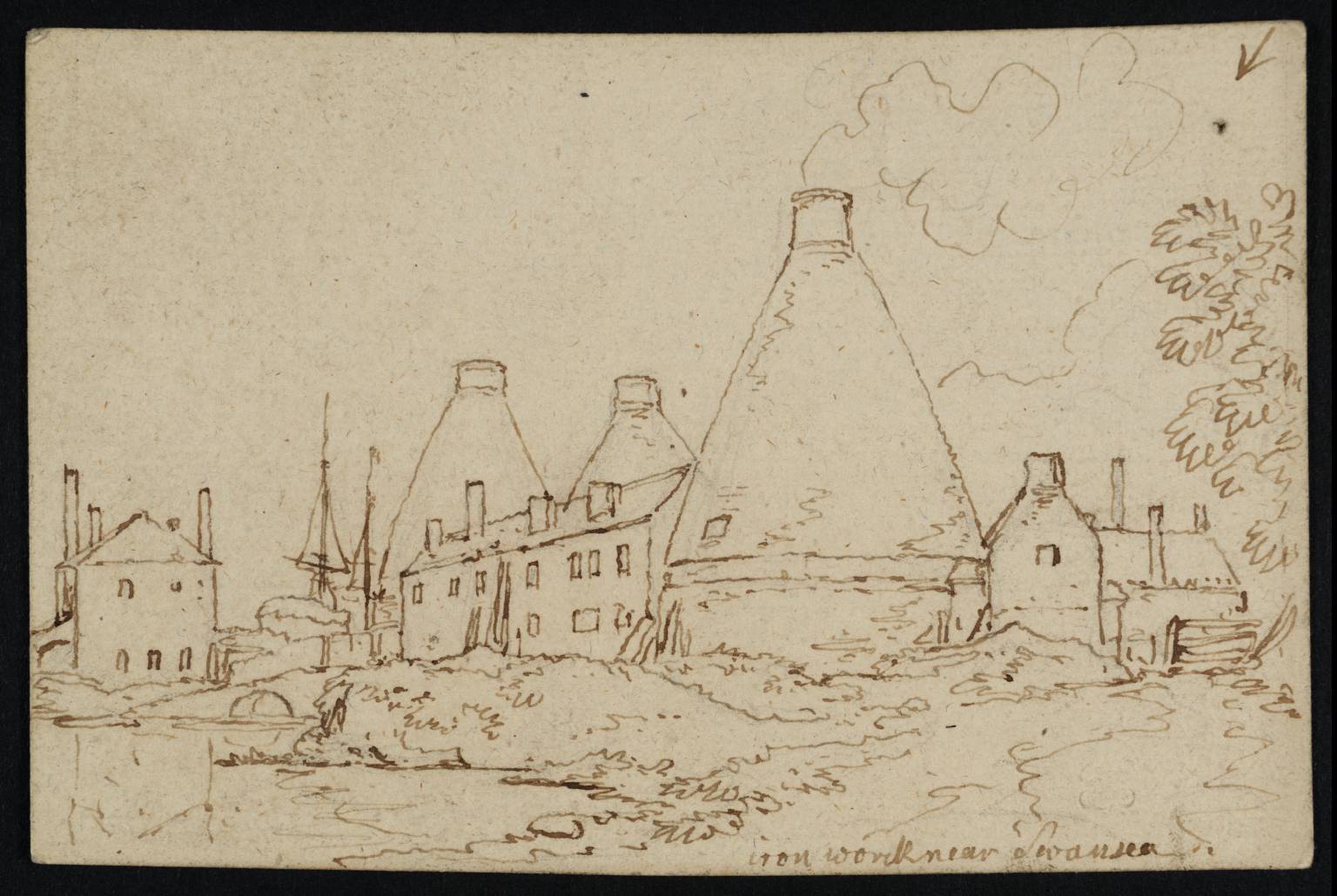 View of an Iron Foundry at Swansea