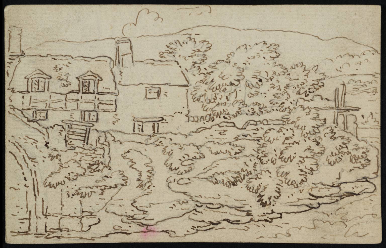 Houses and Part of the Bridge at Llangollen