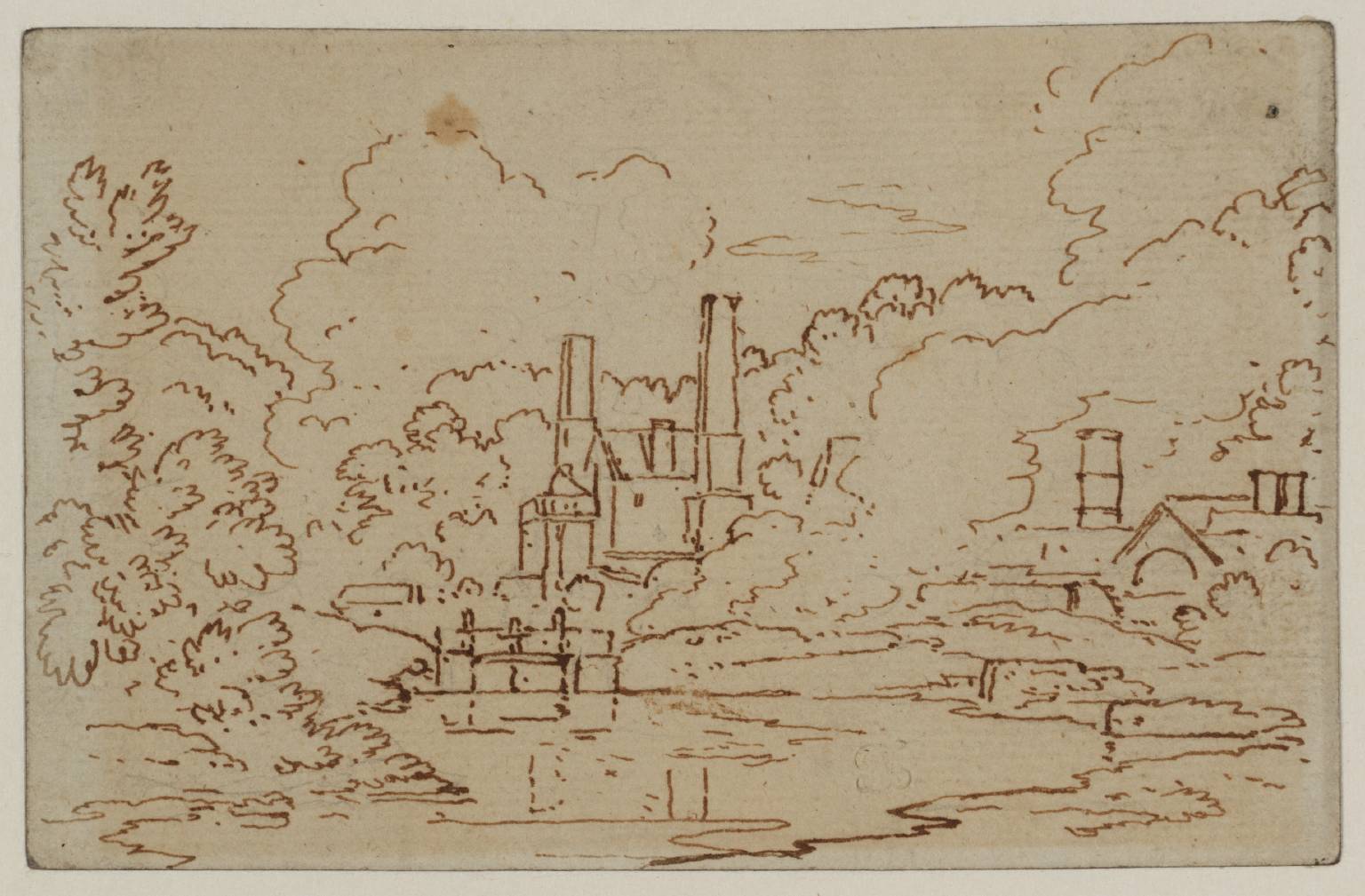 The Resolution Steam-Engine, Coalbrookdale, Seen from the New Pool