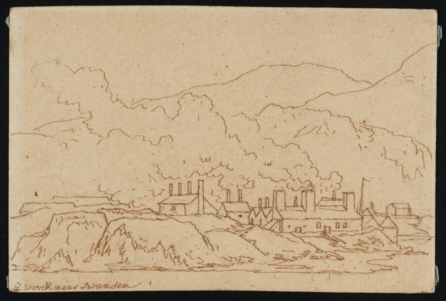 A Large Copper-Smelting Works at Swansea (Perhaps the Copper Works at Landore on the River Tawe, North of Swansea)