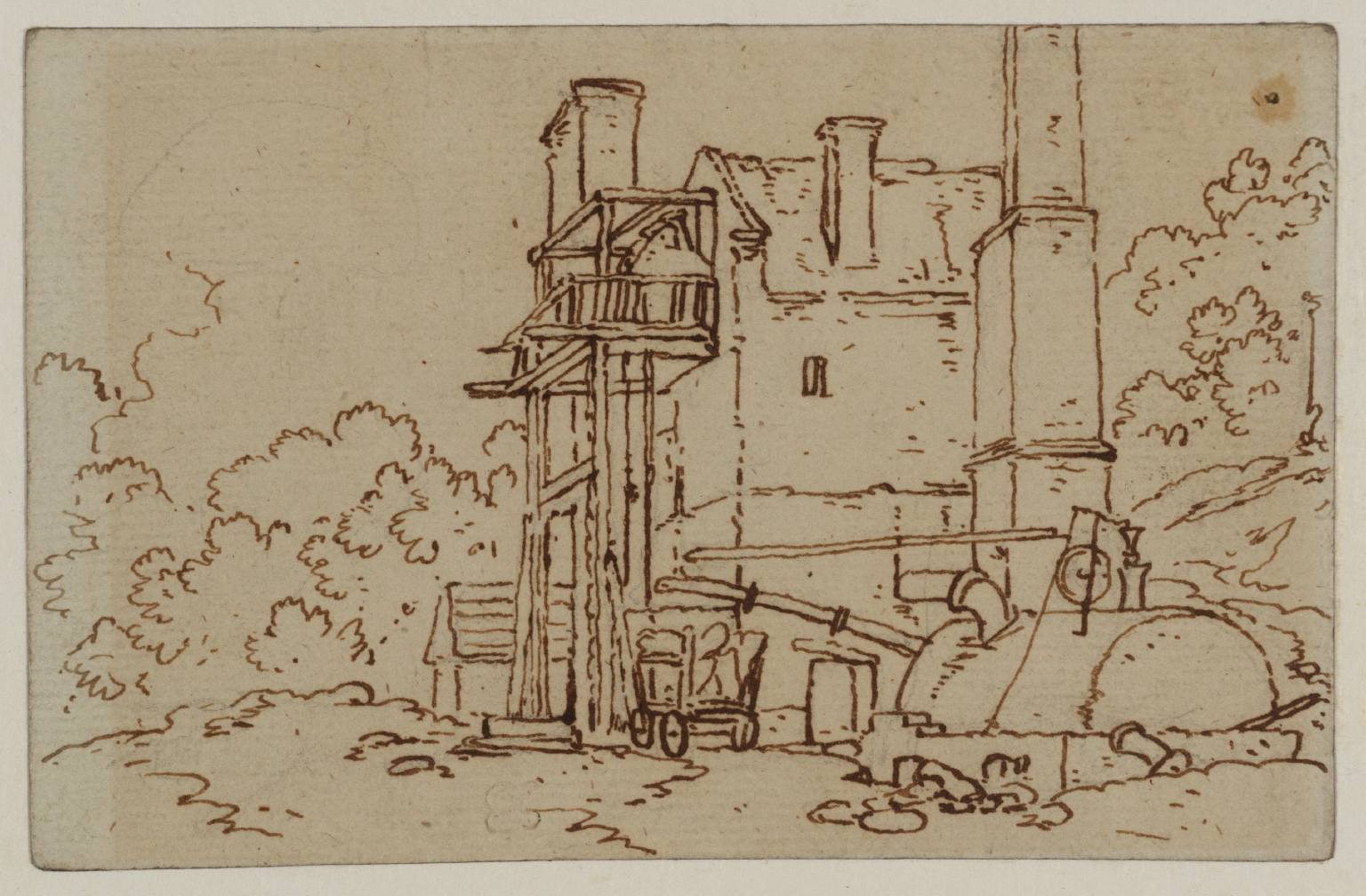 Near View of the Resolution Steam-Engine, Coalbrookdale